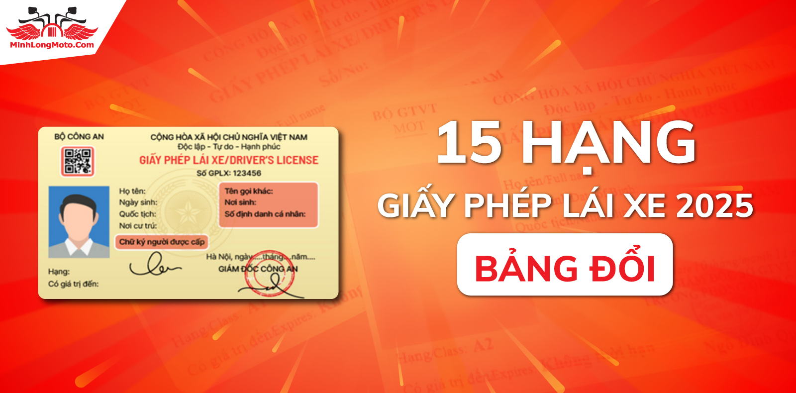 Giấy phép lái xe còn thời hạn thì có bắt buộc đổi sang giấy phép mẫu mới không? 4 15 hang giay phep lai