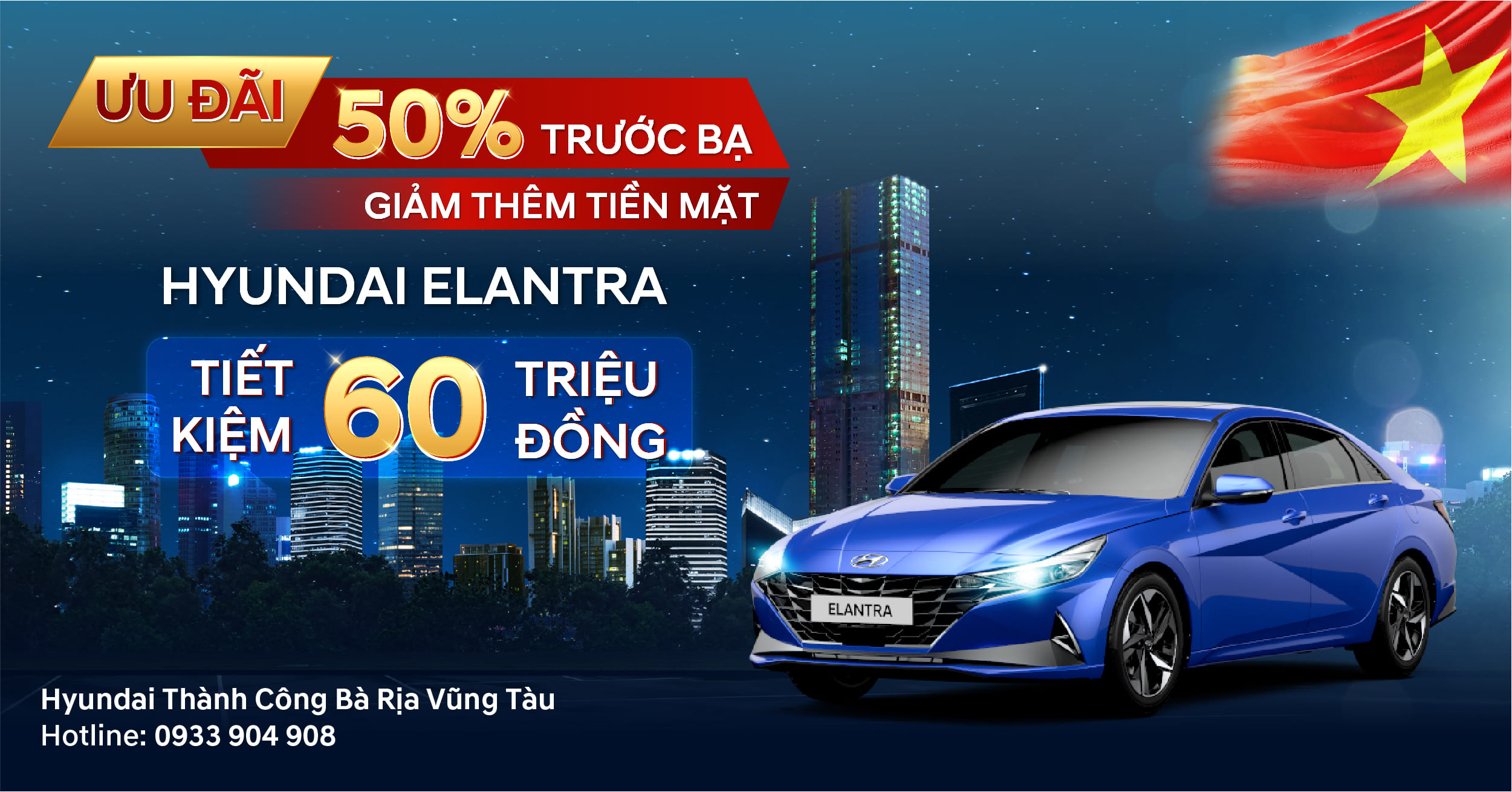 Tiết kiệm đến 60 triệu đồng khi mua Elantra trong tháng 9