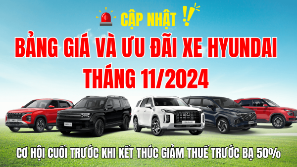 bang gia va uu dai xe hyundai thang 11