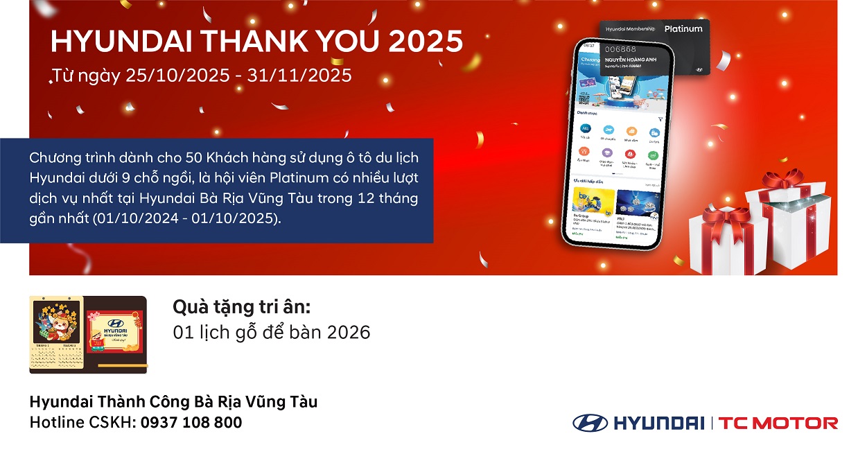 HYUNDAI THANK YOU 2025 3 hyundai thank you